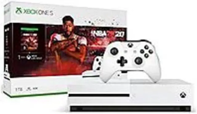 Main image of Microsoft Xbox One S NBA 2K20 Bundle (1TB) - Game Pad Supported - Wireless - AMD Radeon Graphics Core Next - 3840 x 2160 - 16:9 - 2160p - Blu-ray Disc Player - 1 TB HDD - Gigabit Ethernet - ...
