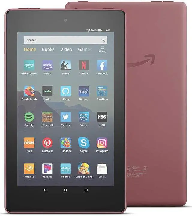 Alt view image 16 of 20 - Amazon Fire 7 2019 7" Tablet 16GB Plum B07HZQBBKL