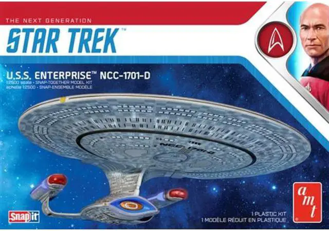 Alt view image 3 of 8 - Star Trek U.s.s. Enterprise D The Next Generation Snap Kit