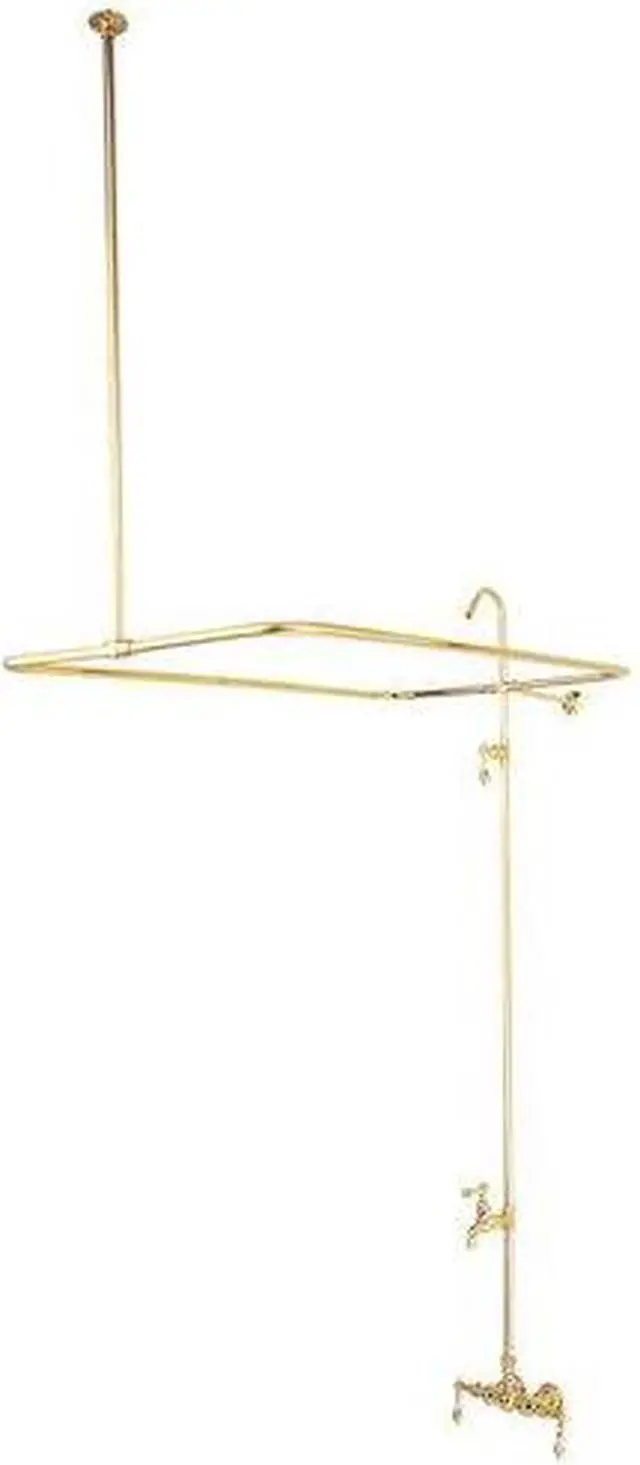 Main image of Kingston Brass CC61T2 Clawfoot Tub Filler , Faucet, Polished Brass