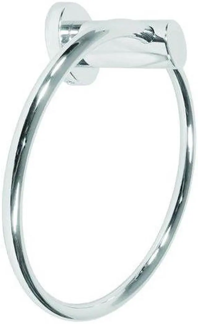 Main image of Deltana BBN2008-26 6" Zinc Towel Ring from the Nobe Series, Chrome