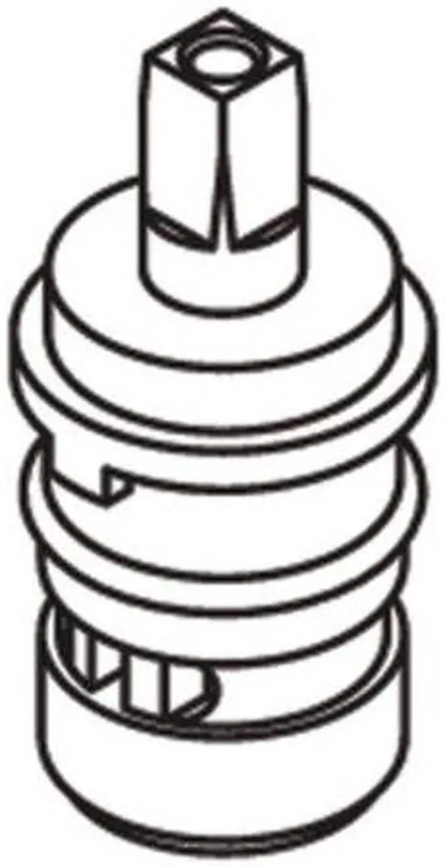 Main image of Moen 52000 Brass Shell Ceramic Disc Cartridge for Double Handle Faucet - Hot Side from the, N/A