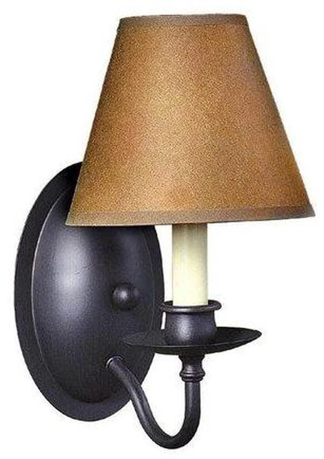 Alt view image 3 of 7 - World Imports 8437-42 Uptown Colonial 1-Lgt Wall Sconce, Rust