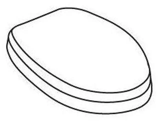Alt view image 2 of 5 - American Standard 5385.010 Baby Devoro FloWise Plastic Open Front Toilet Seat, White