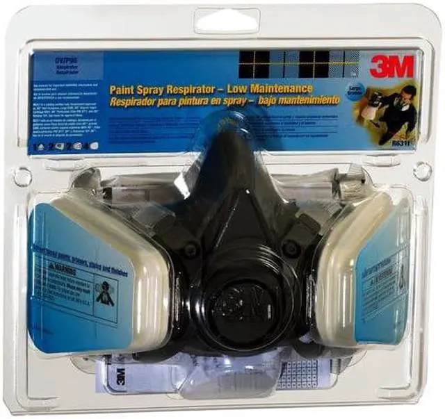 Alt view image 2 of 20 - 3M Half Facepiece Paint Spray/Pesticide Respirator Large 6311PA1A