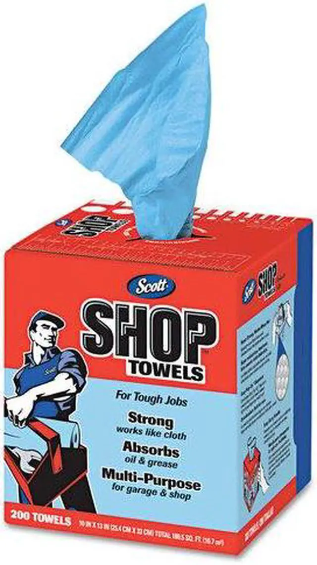 Alt view image 6 of 15 - Kimberly-Clark KIM75190 Scott Shop Towels in a Box