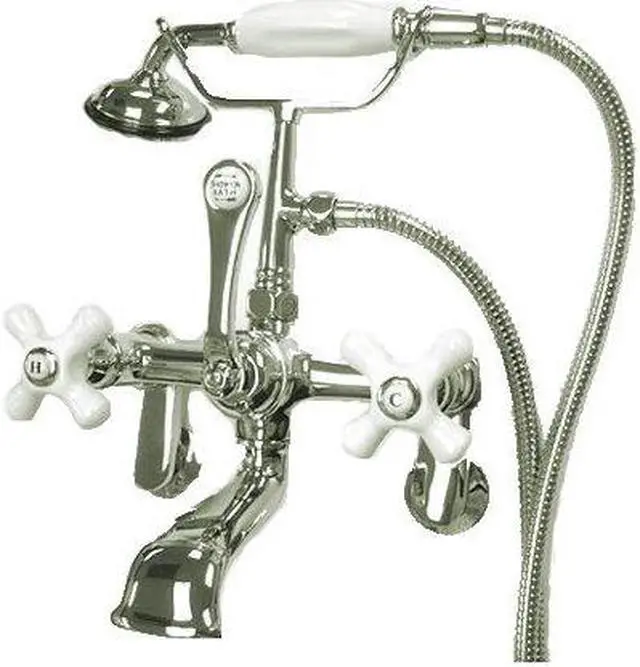 Alt view image 2 of 8 - LEG TUB FILLER W/HANDSHOWER,CP (1)CCCX1H (1)CCCX1C