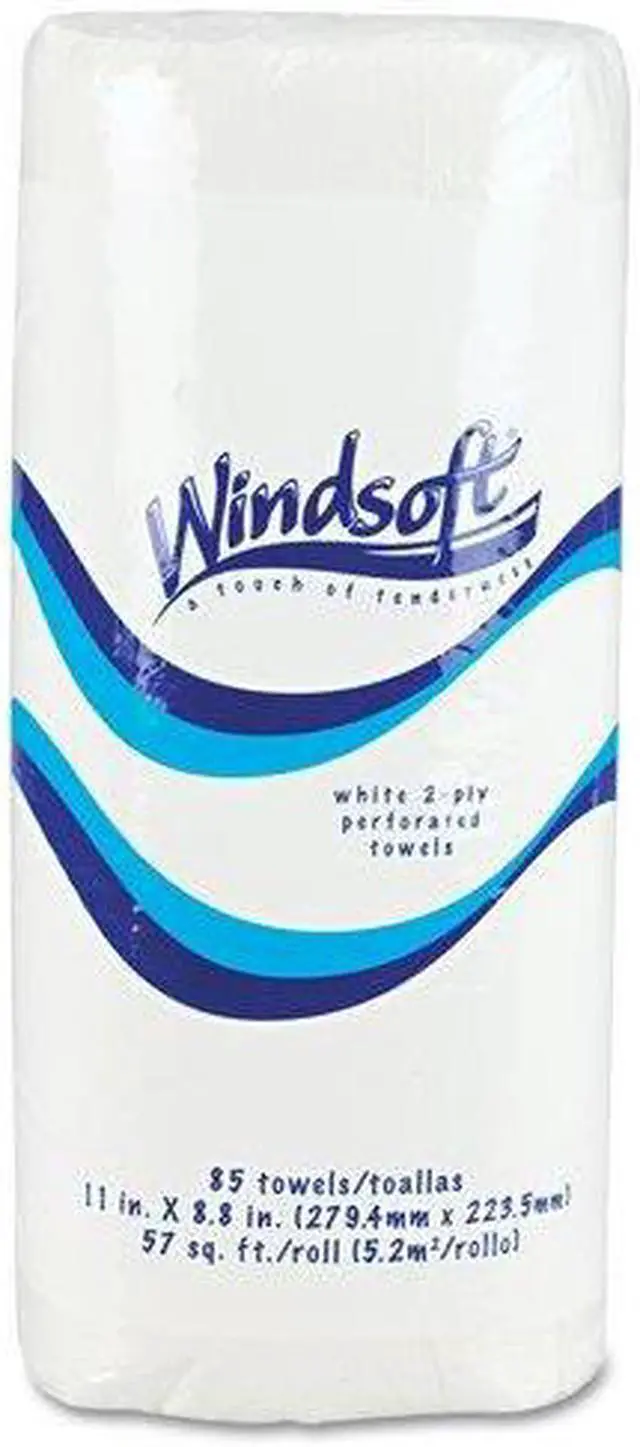 Alt view image 2 of 14 - Windsoft 1220-85RL Perforated Paper Towel Rolls- 11 x 8 4/5- White- 84/Roll