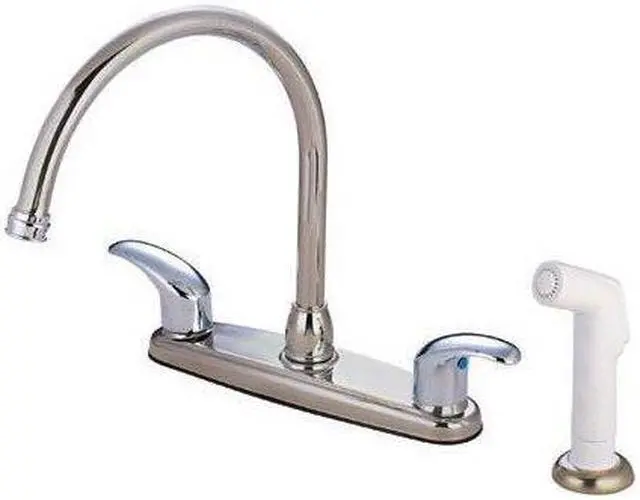Main image of Kingston Brass KB6797LL Kitchen , Faucet, Polished Chrome / Satin Nickel