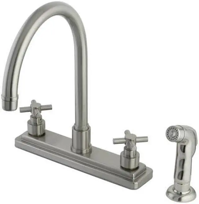 Main image of Kingston Brass KS8798EX Kitchen , Faucet, Satin Nickel
