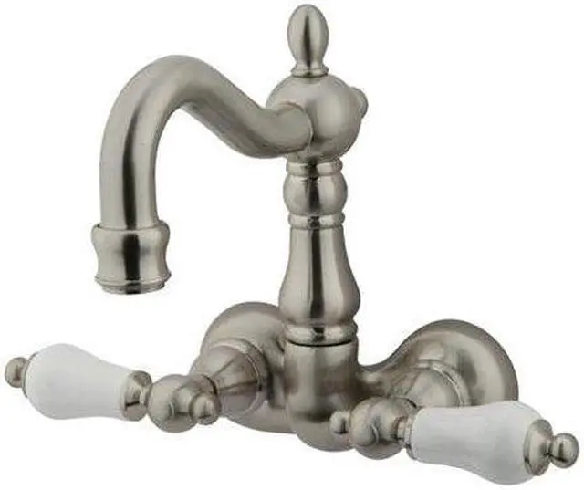 Alt view image 2 of 7 - Kingston Brass CC1075T8 3-3/8" Wall Mount Clawfoot Tub Filler