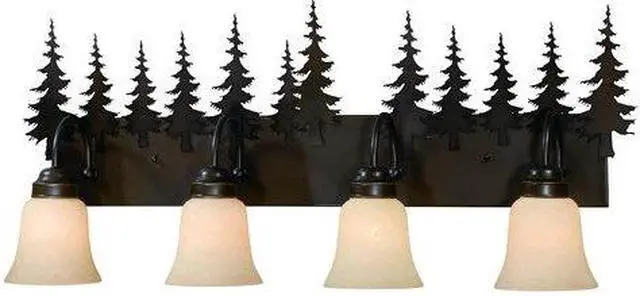 Alt view image 3 of 13 - Vaxcel Yosemite 4L Vanity Burnished Bronze - VL55504BBZ