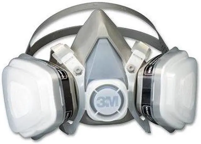 Alt view image 2 of 20 - Dual Cartridge Respirator Assembly 52P71, Organic Vapor/P95, Medium
