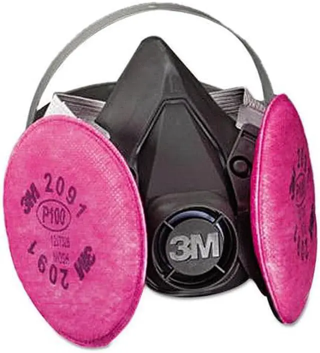 Alt view image 3 of 20 - 3M Half Facepiece Respirator 6000 Series, Reusable