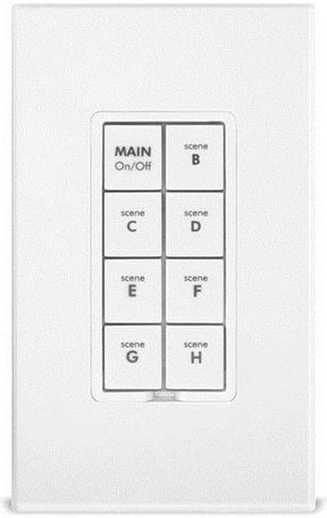 Alt view image 2 of 19 - INSTEON Keypad Dimmer Switch (Dual-Band), 8-Button, White