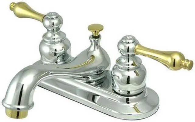 Main image of Kingston Brass KB604AL Two Handle 4" Centerset Lavatory Faucet with Retail Pop-u