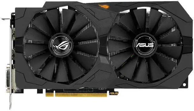 Alt view image 2 of 7 - ASUS NVIDIA GeForce GTX 1050 Ti 4GB GDDR5 ROG STRIX OC Edition HDMI 2.0 DP 1.4  Dual Fan Gaming Graphics Card