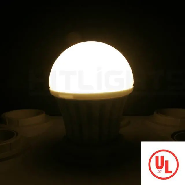 Alt view image 5 of 5 - HitLights 6W A19 / E26, LED Light Bulb, 40W Replacement, 522 Lumens, Non-Dimmable, UL, 2700K / Warm White