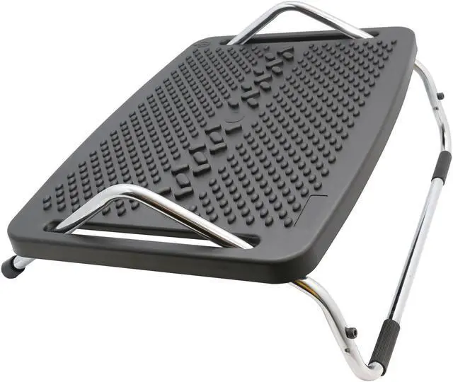 Alt view image 8 of 20 - SYBA Multimedia Ergonomic Design Foot Rest with Metal Support, and Push-to-Tilt Sides
