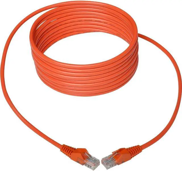 Alt view image 7 of 18 - TRIPP LITE N001-014-OR TRIPP LITE 14FT CAT5 CAT5E SNAGLESS MOLDED PATCH CABLE UTP ORANGE RJ45 M/M 14' (