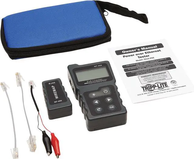 Alt view image 3 of 17 - Tripp Lite T015-POE Network and Power over Ethernet (PoE) Signal Tester with Carrying Case