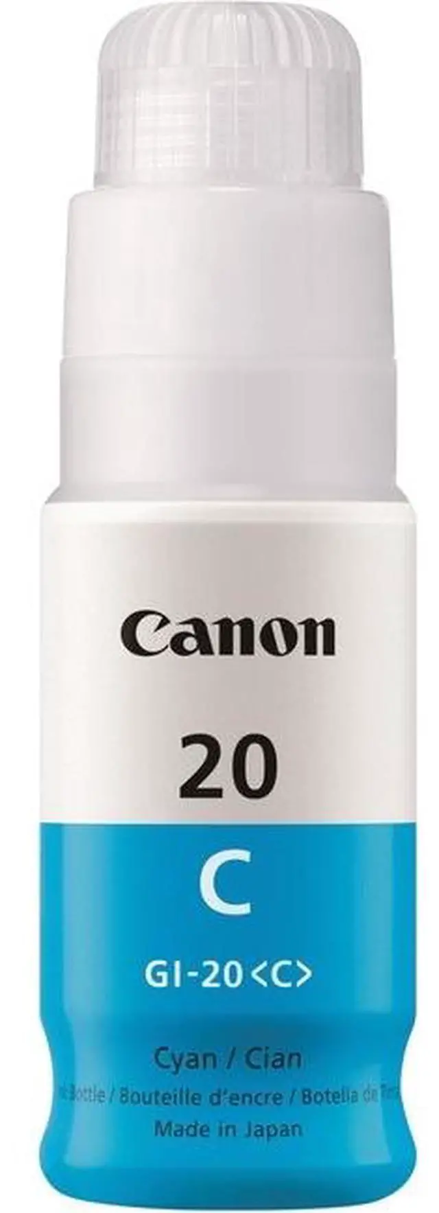 Alt view image 3 of 10 - Canon Canon GI-20 MegaTank Ink - Inkjet - Cyan - 1 Each