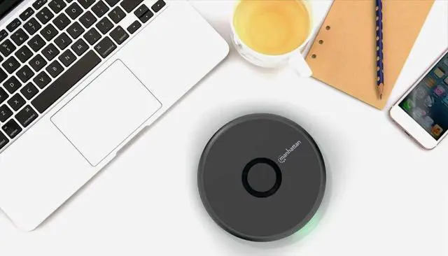 Alt view image 2 of 9 - Manhattan Fast-Wireless Charging Pad - 10 W