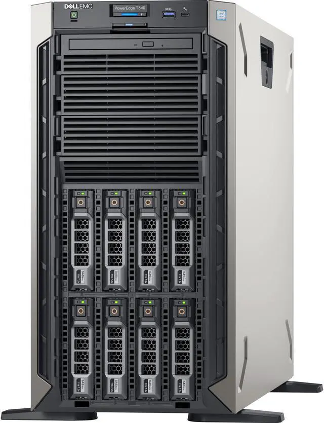 Alt view image 5 of 18 - Dell EMC PowerEdge T340 5U Xeon E-2224 8GB Tower Server DV7CN