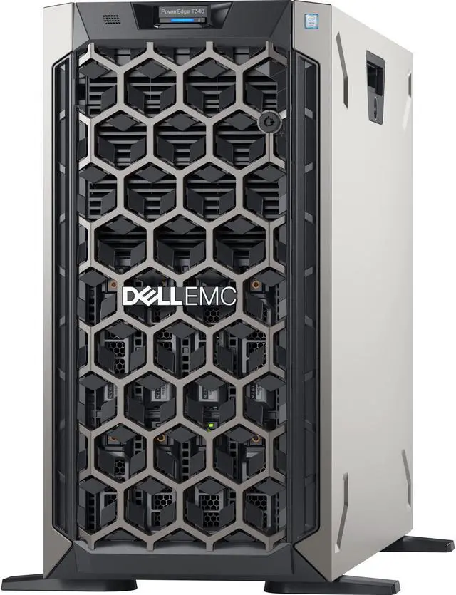Alt view image 2 of 13 - Dell EMC PowerEdge T340 5U Tower Server 1 x Xeon E-2234 8GB 1T B 1TB HDD ATA XDX41