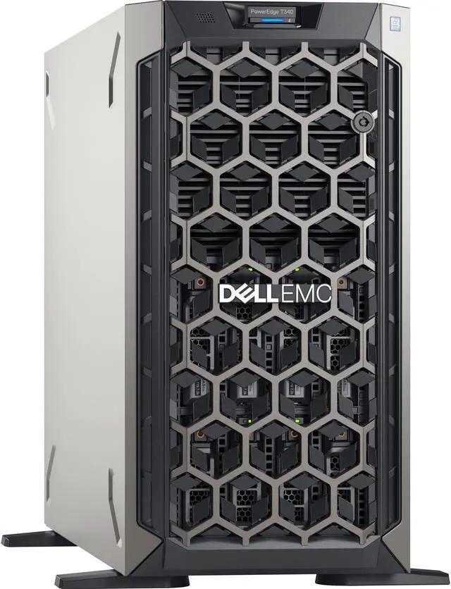 Alt view image 3 of 13 - Dell EMC PowerEdge T340 5U Tower Server 1 x Xeon E-2234 8GB 1T B 1TB HDD ATA XDX41