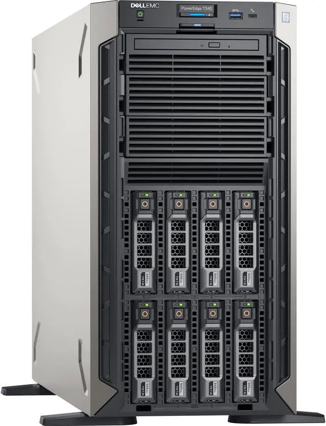 Main image of Dell EMC PowerEdge T340 5U Tower Server 1 x Xeon E-2234 8GB 1T B 1TB HDD ATA XDX41