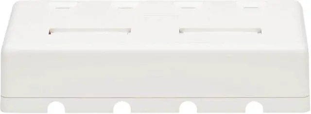 Alt view image 4 of 20 - Tripp Lite N082-004-WH Surface-Mount Box for Keystone Jacks - 4 Ports, White
