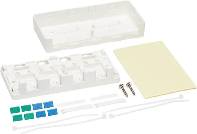 Alt view image 5 of 20 - Tripp Lite N082-004-WH Surface-Mount Box for Keystone Jacks - 4 Ports, White