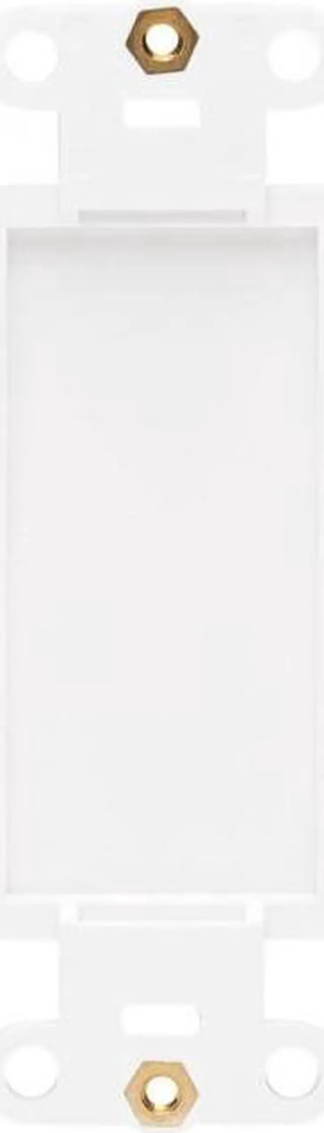 Alt view image 4 of 13 - Tripp Lite N042D-100V-WH Center Plate Insert, Decora Style - Vertical, Blank
