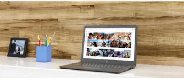 Alt view image 7 of 18 - HP Chromebook 14-ca010nr 14" Laptop Intel Celeron N3350 4GB 32GB eMMC Chrome OS