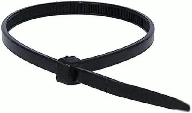 Alt view image 4 of 12 - Monoprice 8-inch Cable Tie, 100pcs/Pack, 40 lbs Max Weight - Black
