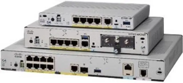 Alt view image 2 of 4 - Cisco C1121-4P Router - 6 Ports - PoE Ports - Management Port - 1 Slots - Gigabit Ethernet - Rack-mountable