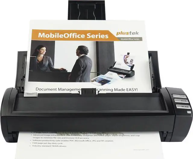 Alt view image 5 of 11 - Plustek 783064607094 Mobileoffice Ad480 Clr 600Dpi Usb 2.0 20Ppm Compact Adf Document