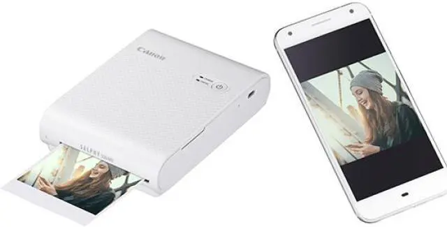 Alt view image 4 of 20 - Canon SELPHY QX10 Compact Square Photo Printer, White