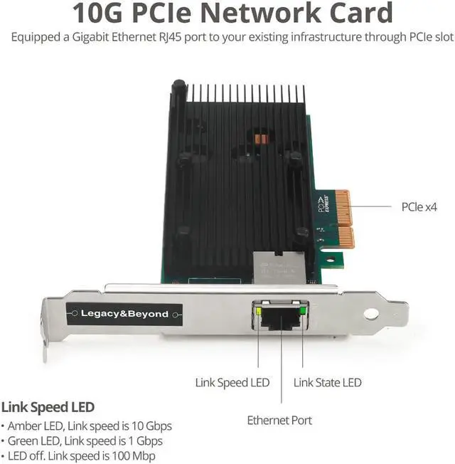 Alt view image 6 of 20 - 1PORT 10G ETHERNET NETWORK PCIE