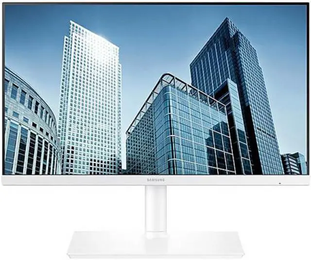 Alt view image 4 of 8 - Samsung S24H851QFN 24" (23.8" viewable) 2560 x 1440 60 Hz WQHD 16:9 5 ms PLS Monitor - White, with USB-C, HDMI, DisplayPort