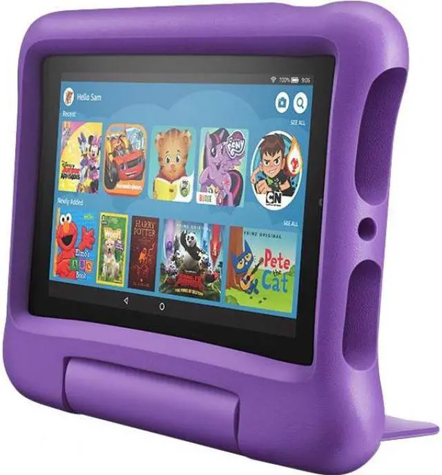 Alt view image 11 of 20 - Amazon - Fire 7 Kids Edition 2019 release - 7" - Tablet - 16GB - Purple