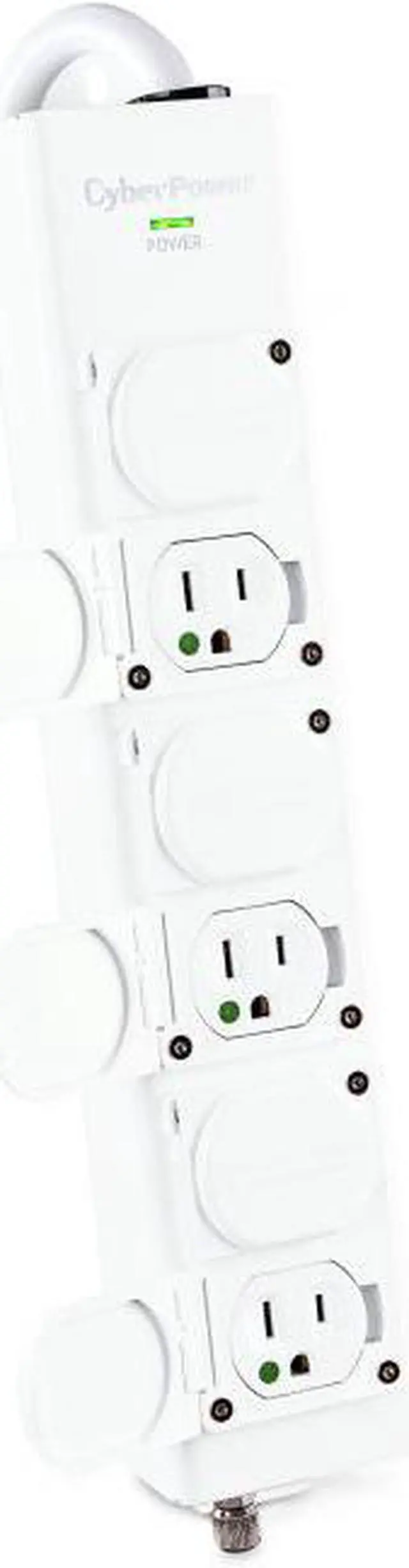 Alt view image 5 of 9 - CyberPower MPV615P Power Strips 6 Outlet Power Strip
