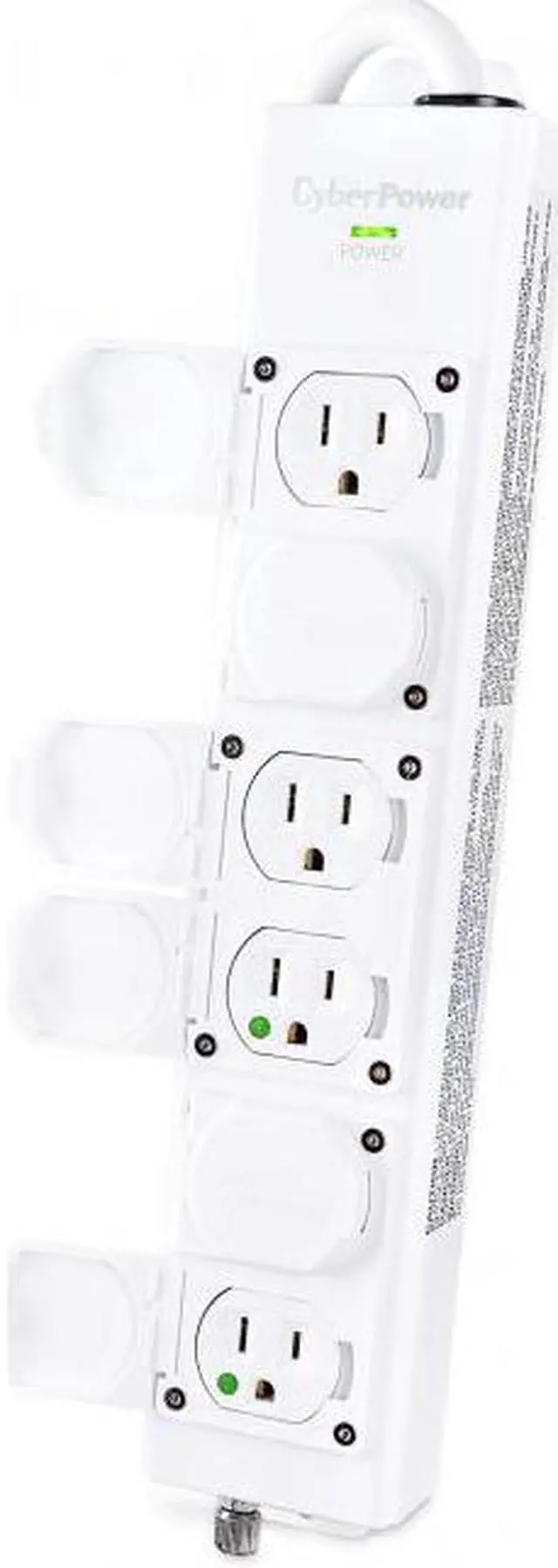 Alt view image 4 of 9 - CyberPower MPV615P Power Strips 6 Outlet Power Strip