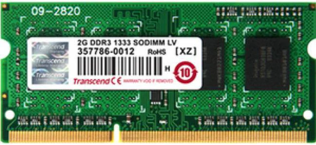 Alt view image 3 of 6 - Transcend Networks 8GB DDR3 1600 MHz 1.35 V Non-ECC Unbuffered 204-pin SoDIMM