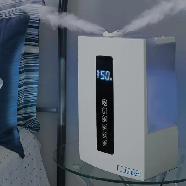 Alt view image 8 of 20 - Lasko UH300 Quiet Ultrasonic Digital Warm and Cool Mist Humidifier