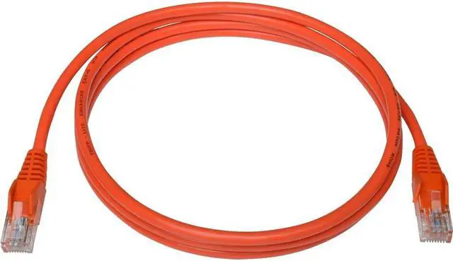 Alt view image 10 of 20 - Tripp Lite 5ft Cat5e 350 MHz Snagless Molded UTP Patch Cable (RJ45), Orange