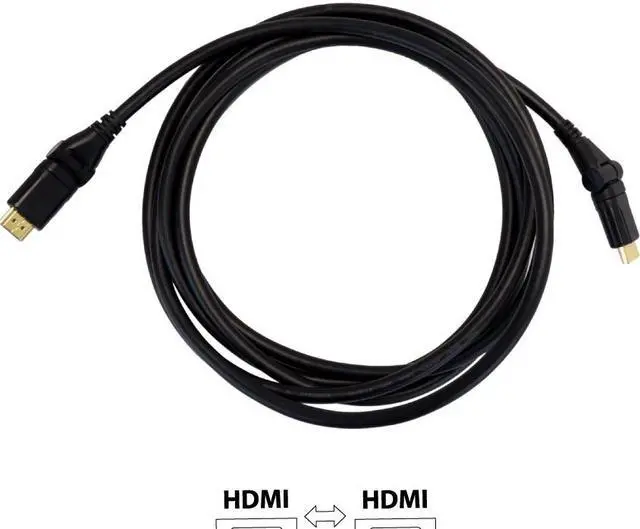 Alt view image 5 of 9 - VisionTek 900811 3 ft. Black HDMI Pivot Cable 3 ft (M/M) Male to Male