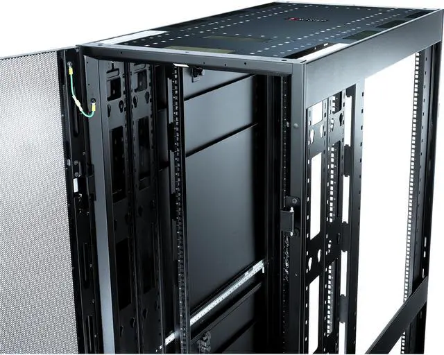 Main image of APC NetShelter SX, Server Rack Enclosure, 42U, Shock Packaging, 2000 lbs, Black, 1991H x 600W x 1200D mm