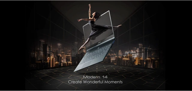 Alt view image 7 of 10 - MSI Modern 14 B10MW-013 14" Gaming Notebook - Full HD - 1920 x 1080 - Intel Core i7 (10th Gen) i7-10510U 1.80 GHz - 16 GB RAM - 512 GB SSD - Onyx Black - Windows 10 Pro - Intel - In-plane Switchi